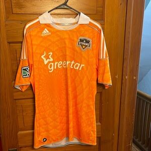 Adidas Houston Dynamo Orange Soccer Jersey